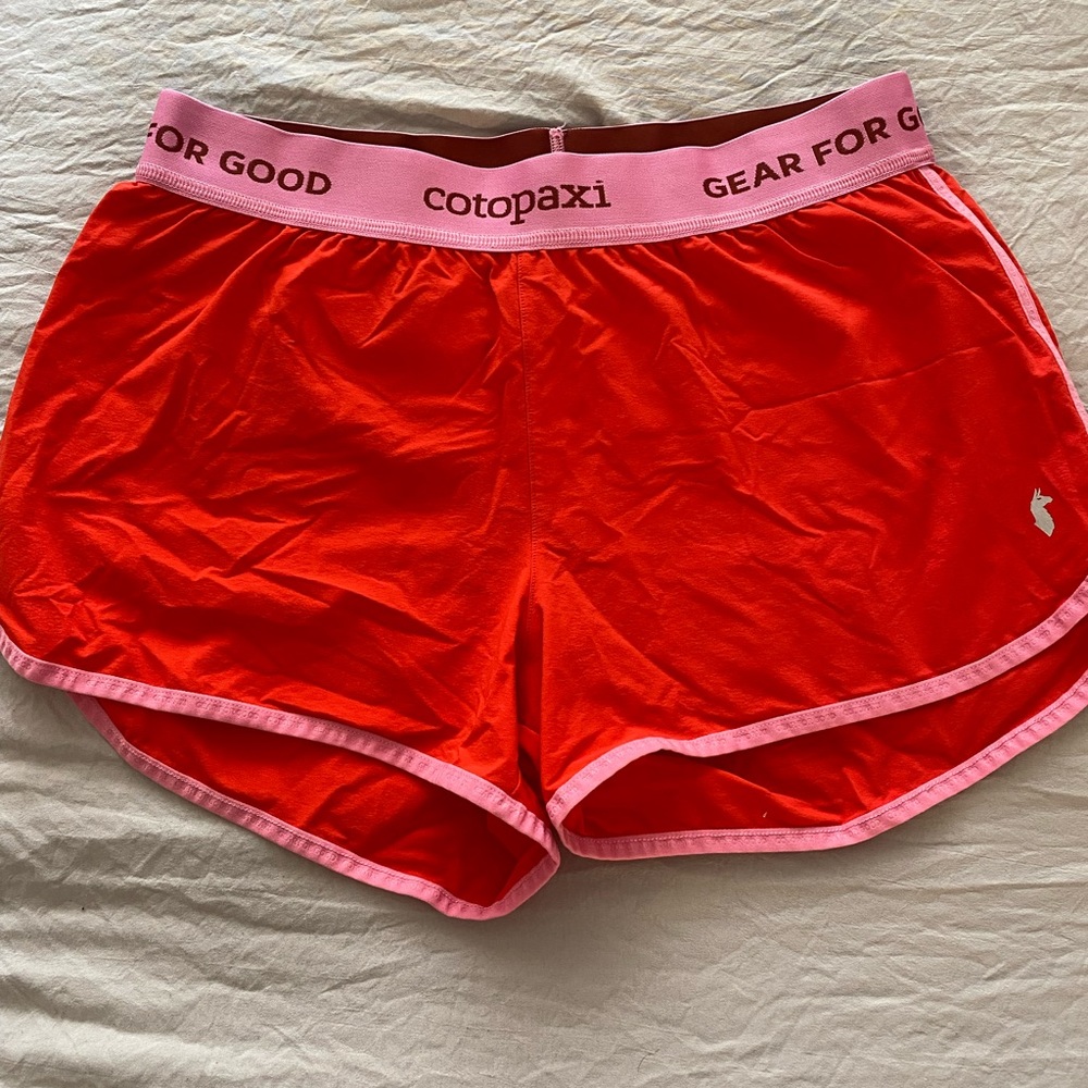 Cotopaxi Running Crux Shorts red and pink. Like new. Size M